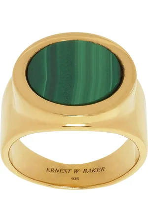 Ernest W. Baker Gold Natural Stone Ring