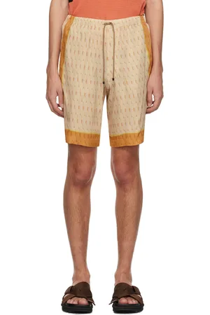 DRIES VAN NOTEN Beige Drawstring Shorts