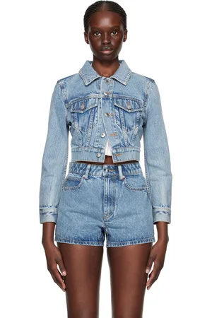 Alexander Wang Blue Hotfix Denim Jacket