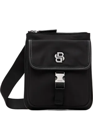 HUGO BOSS Black Envelope Monogram Bag