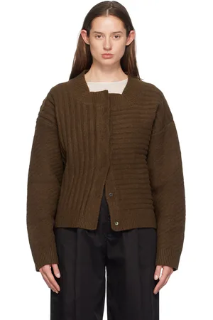 Deiji Studios Brown OS Square Cardigan
