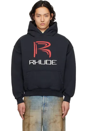 Rhude Black Circuit Logo Hoodie