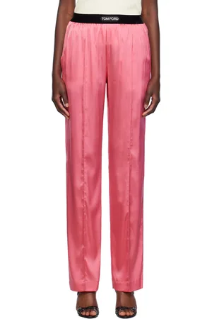 Tom Ford Pink Stretch Silk Pyjama Pants