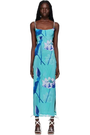 Miaou SSENSE Exclusive Blue Thais Maxi Dress