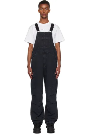 Carhartt Black Cargo Bib Overalls