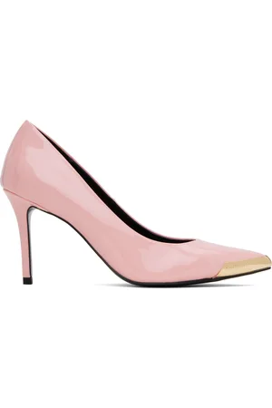 VERSACE Pink Scarlett Patent Heels