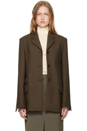 Totême Brown Straight Blazer