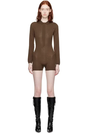 Miaou Brown Avery Romper