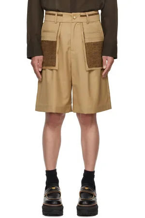 Feng Chen Wang Tan Deconstructed Patchwork Shorts