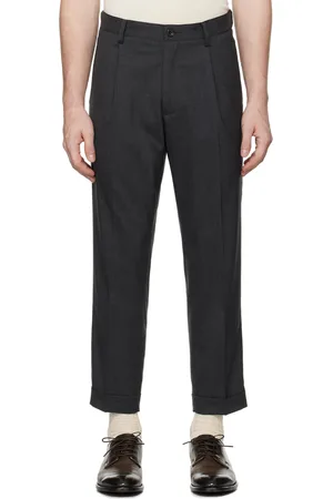 Beams Gray 1 Pleat Combat Trousers