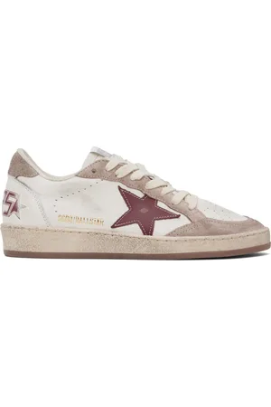 Golden Goose White & Pink Ball Star Sneakers