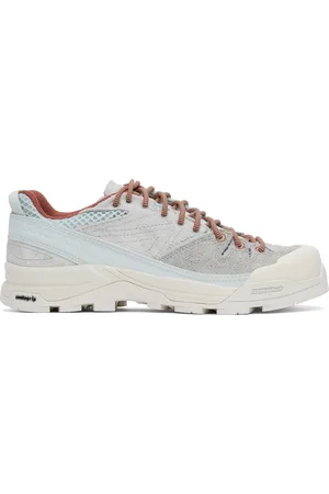 Salomon Gray & Blue X-ALP Suede Sneakers