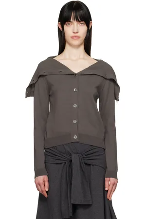 OUR LEGACY Taupe Open Cardigan