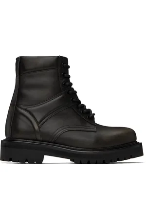 JUUN.J Black Vibram Sole Military Boots
