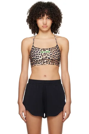 Ganni Brown Active Sport Bra