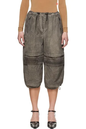 Diesel Gray P-Dayetz-Short-Fem-Q3 Trousers