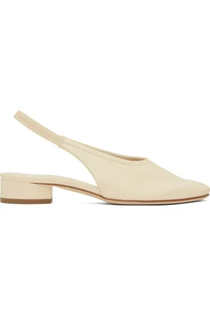 Aeyde Off-White Dua Nappa Leather Heels