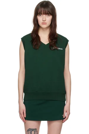 Sporty & Rich Green Serif Vest