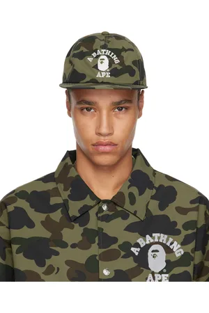 BAPE Green Gore-Tex Wind Stopper 1st Camo Panel Cap