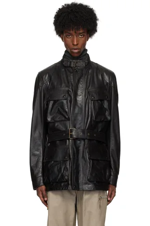 Belstaff Black Legacy Trialmaster Panther Leather Jacket