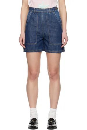 Max Mara Navy Elica Denim Shorts