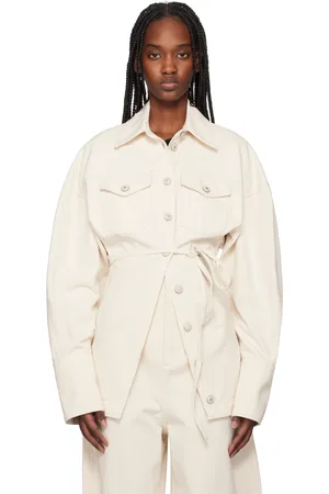 Sportmax Off-White Biblios Denim Jacket