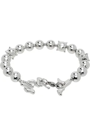PAM PERKS AND MINI Silver Lunacy Celestial Orbs Ball & Chain Bracelet