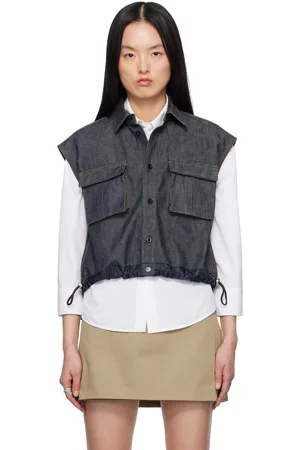 SACAI Indigo Mix Denim Shirt