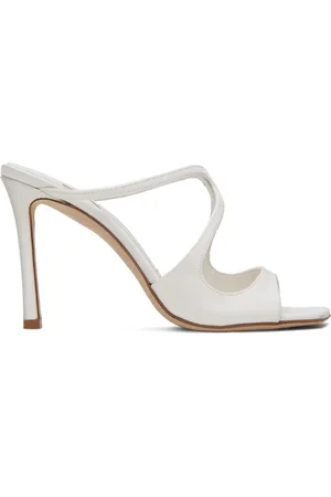 Jimmy Choo White Anise 95 Heeled Sandals
