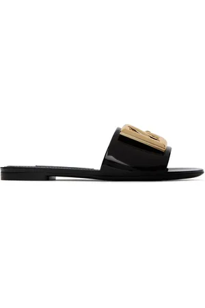 Dolce & Gabbana Black Logo Slides