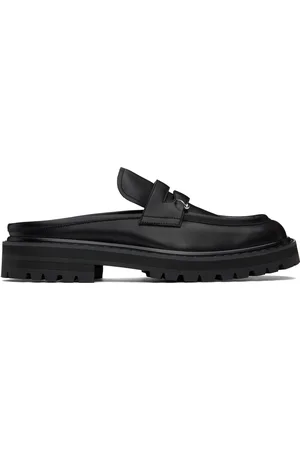 Marni Black Leather Piercing 2.0 Chunky Slip-on Loafers