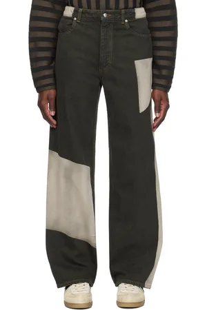 ECKHAUS LATTA Gray Wide Leg Jeans