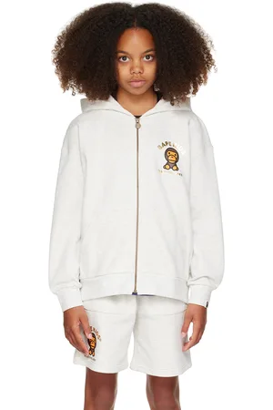 BAPE Kids Baby Milo Foil Print Hoodie