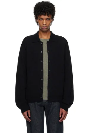 OUR LEGACY Black Evening Polo Cardigan
