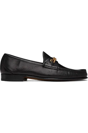 Tom Ford Black York Chain Loafers
