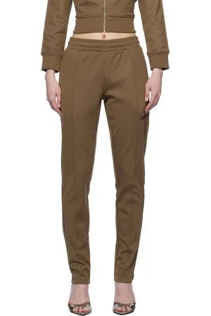 The Attico Brown Bonded Logo Lounge Pants