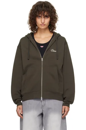 DIME Black Cursive Zip Hoodie