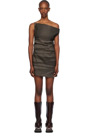 Acne Studios Brown Dumella Minidress