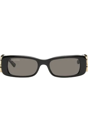 Balenciaga Black Dynasty Rectangle Sunglasses