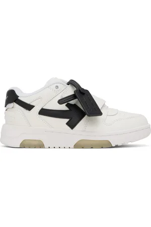 OFF-WHITE Kids White & Black Out Of Office Straps Sneakers