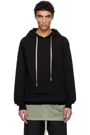 Rick Owens Black Hollywood Heavy Jersey Hoodie
