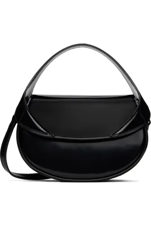 By Far Black Hari Semi Patent Leather Bag