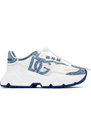 Dolce & Gabbana Blue & White Daymaster Sneakers