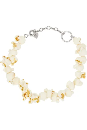 Acne Studios Off-White Popcorn Shape Necklace