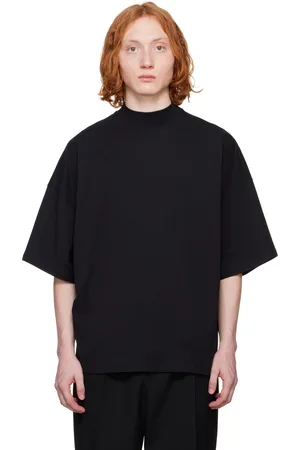 Jil Sander Black Mock Neck T-shirt