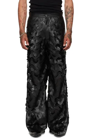 LU’U DAN Laser Cut Faux-Leather Pants