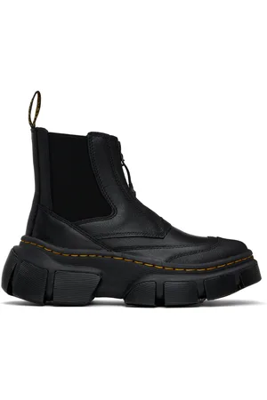 Dr. Martens Black DXML Zip Leather Chelsea Boots