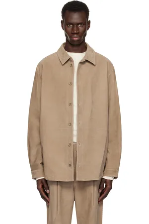 Entire Studios Tan Recurrent Suede Shirt
