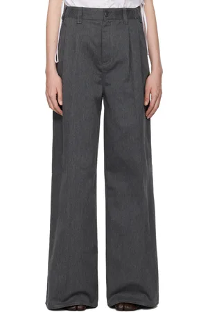 Maison Margiela Gray Creased Trousers