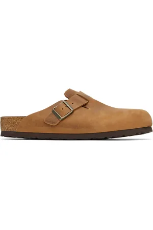 Birkenstock Tan Regular Boston Slip-on Loafers